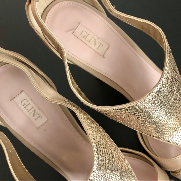 Glint | Gillian Satin Platform Sandals - Picture 6 of 13